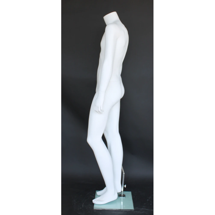 Headless Full Body Male Mannequin Matte white STM002-WT