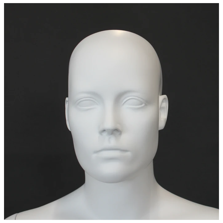 Female Mannequin with Bendable Arms Matte White - SFW39-WT