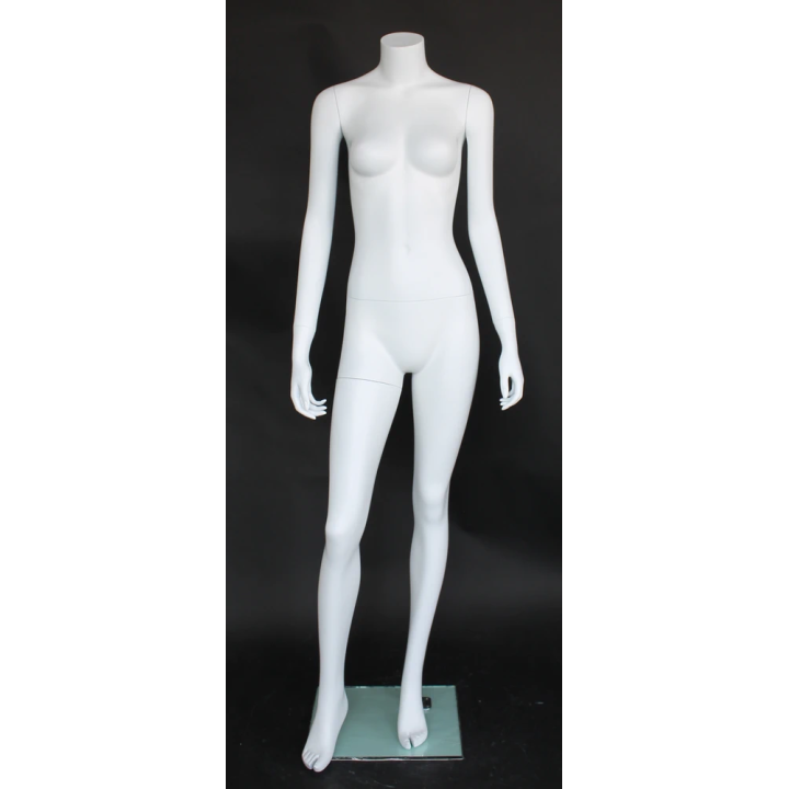 STW003-WT - Small size Headless Full Body Female Mannequin Matte White