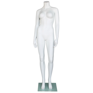 STW105-WT - 5 ft 4 in Headless Full Body Female Mannequin Matte White