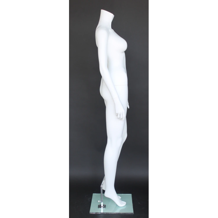STW105-WT - 5 ft 4 in Headless Full Body Female Mannequin Matte White