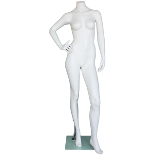 STW110-WT - New Matte White Headless Full Body Female Mannequin