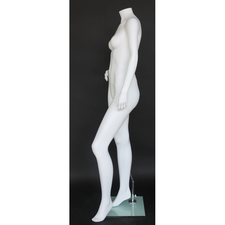 STW110-WT - New Matte White Headless Full Body Female Mannequin