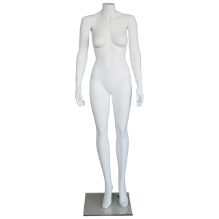 STW111-WT -Matte White Headless Full Body Female Mannequin