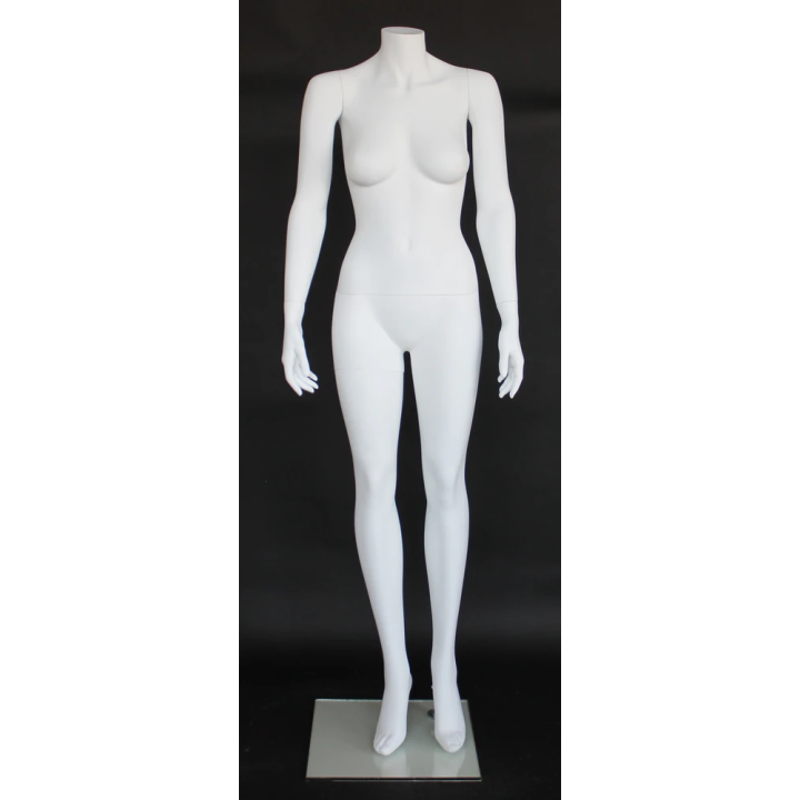 STW111-WT -Matte White Headless Full Body Female Mannequin