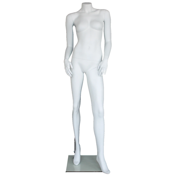 STW117-WT -  Modern Headless Female Mannequin Matte White