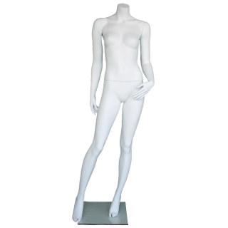 STW121-WT - Matte White Headless Full Body Female Mannequin