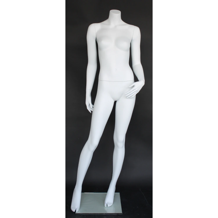 STW121-WT - Matte White Headless Full Body Female Mannequin