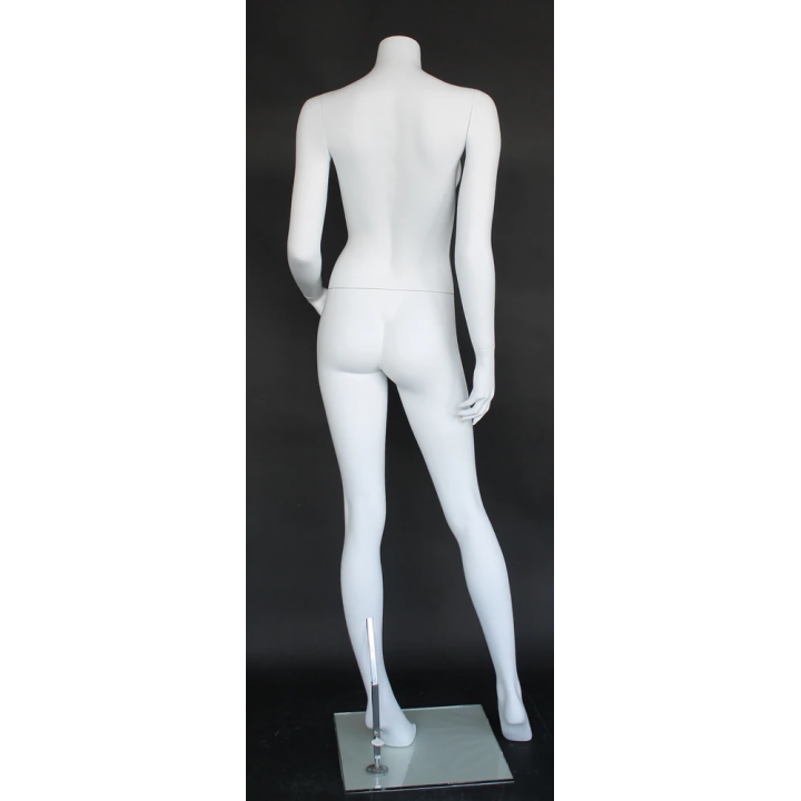 STW121-WT - Matte White Headless Full Body Female Mannequin