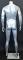 Headless Male Mannequin Matte Silver Finish STM001-ST