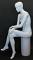 Female Sitting Mannequin Matte white finish SFW9-WT