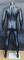 Matte Black Headless Male Mannequin -STB-2MHB