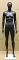 5 ft 11 in Matte Black Egg head athletic Female Mannequin