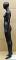 5 ft 11 in Matte Black Egg head athletic Female Mannequin