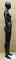 5 ft 11 in Matte Black Egg head athletic Female Mannequin