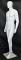 6 ft 3 in Egg Head Full Body Male Mannequin -SFM21E-WT