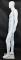 6 ft 3 in Egg Head Full Body Male Mannequin -SFM21E-WT