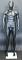 6 ft 1 in Matte Black Egg head Athletic Body male Mannequin SFM29E-MB