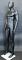 6 ft 1 in Matte Black Egg head Athletic Body male Mannequin SFM29E-MB
